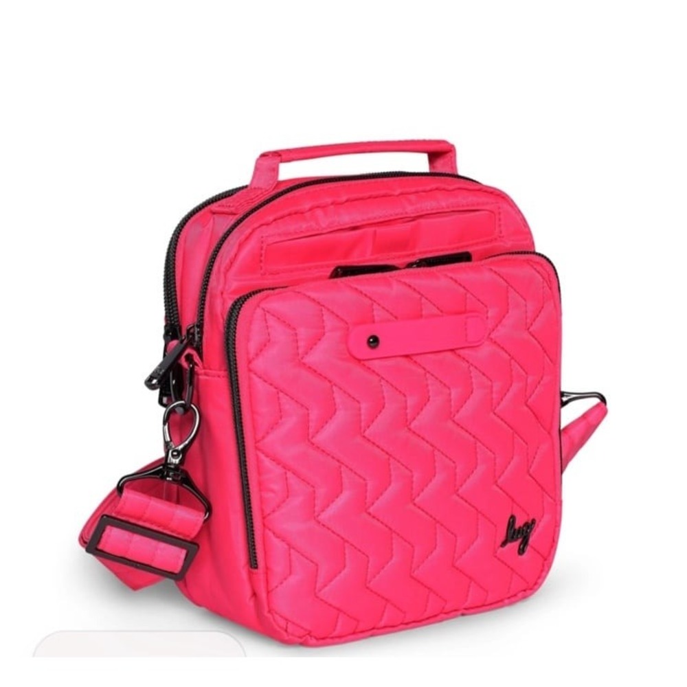 Lug Skeeter Bridge Convertible Crossbody vibrant pink
